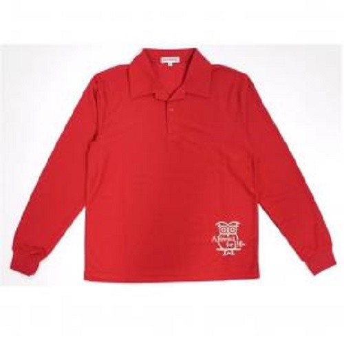 SC長袖Polo男衫(紅)XL