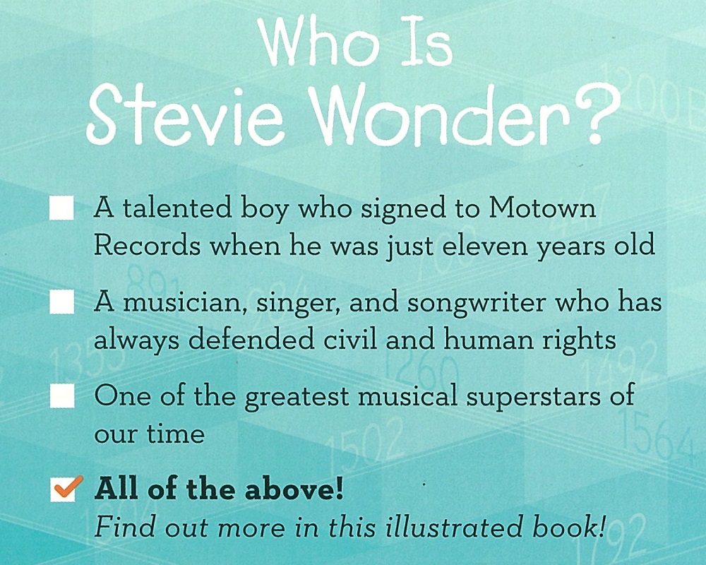 Who Is Stevie Wonder？ <br>史提夫·汪達