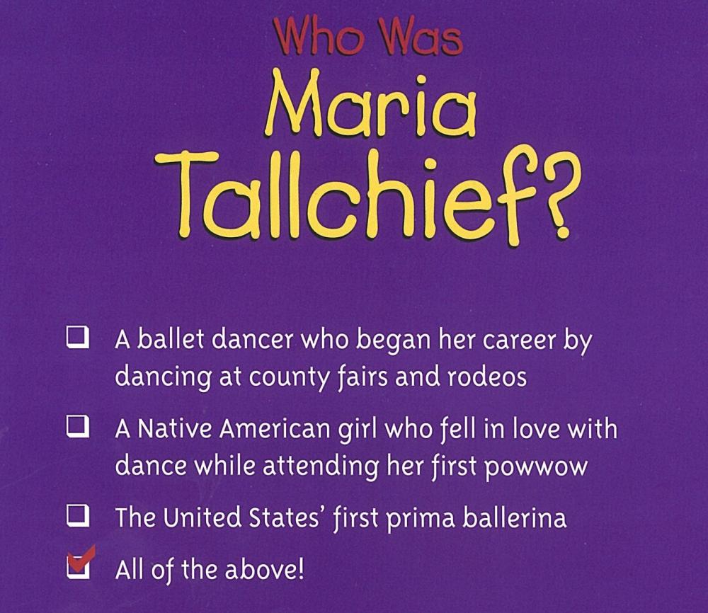 Who Is Maria Tallchief？ <br>瑪麗亞‧托契夫