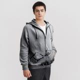 和平飛翔純棉帽T外套(灰/灰)